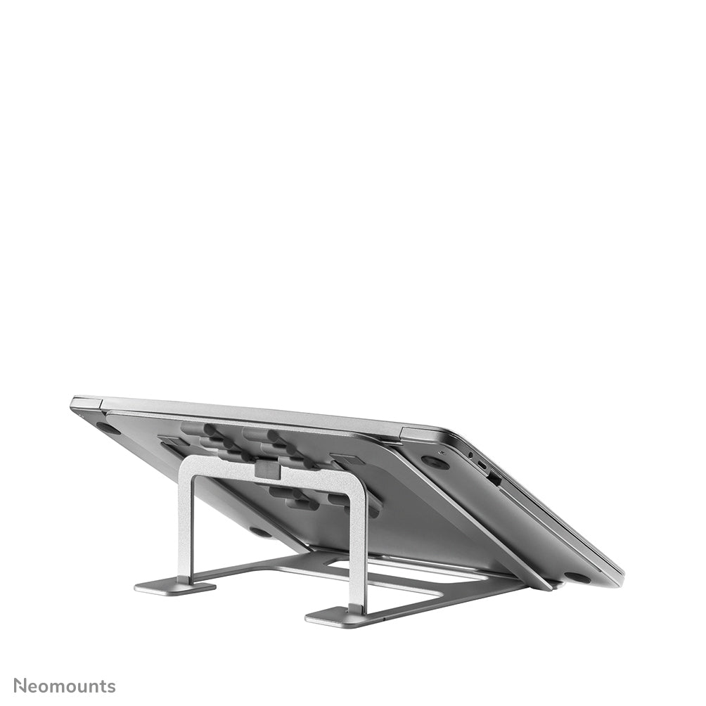 Neomounts Laptop-Ständer – für Geräte bis 17", bis 5 kg, faltbar – Silber