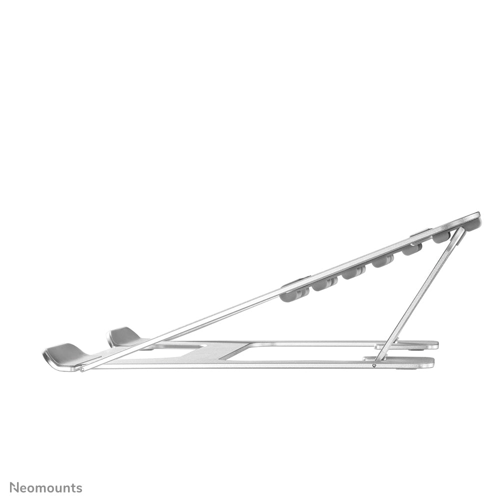 Neomounts Laptop-Ständer – für Geräte bis 17", bis 5 kg, faltbar – Silber