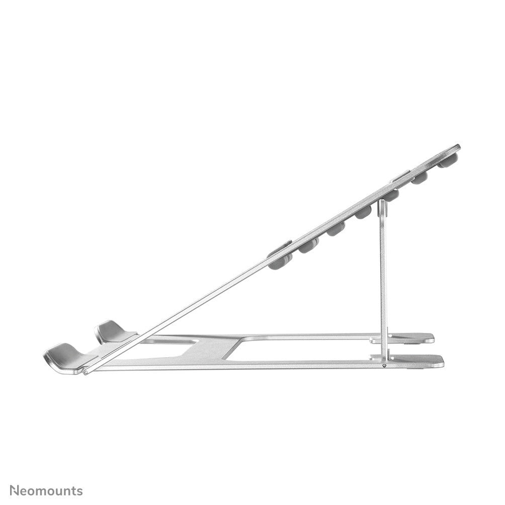Neomounts Laptop-Ständer – für Geräte bis 17", bis 5 kg, faltbar – Silber