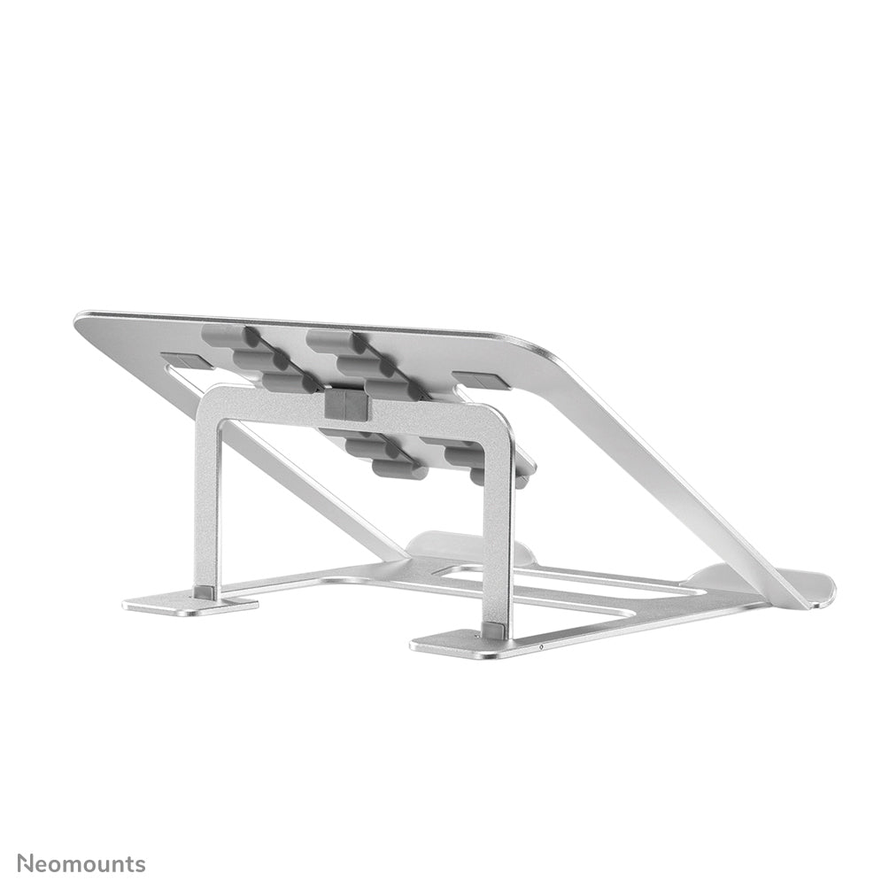 Neomounts Laptop-Ständer – für Geräte bis 17", bis 5 kg, faltbar – Silber