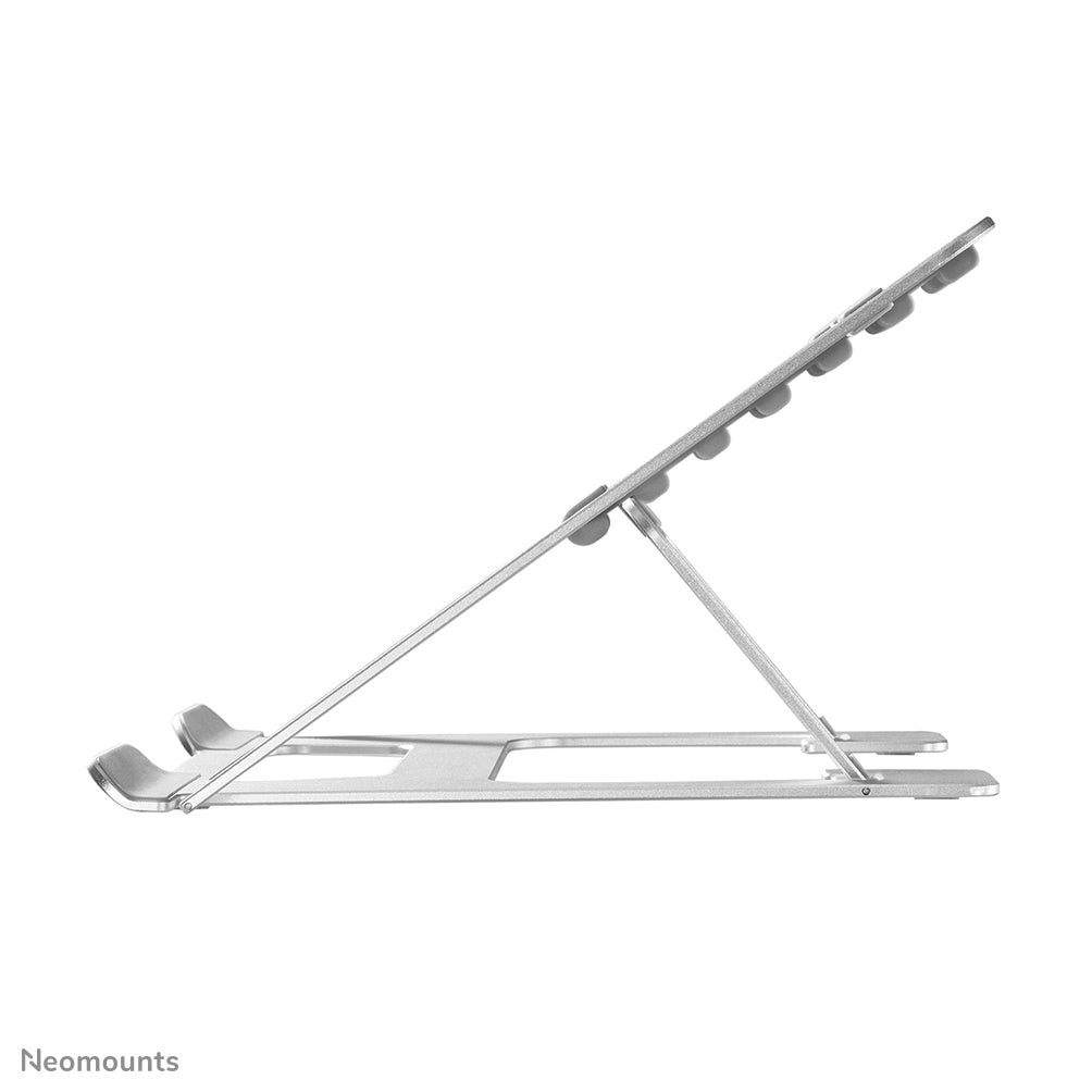 Neomounts Laptop-Ständer – für Geräte bis 17", bis 5 kg, faltbar – Silber