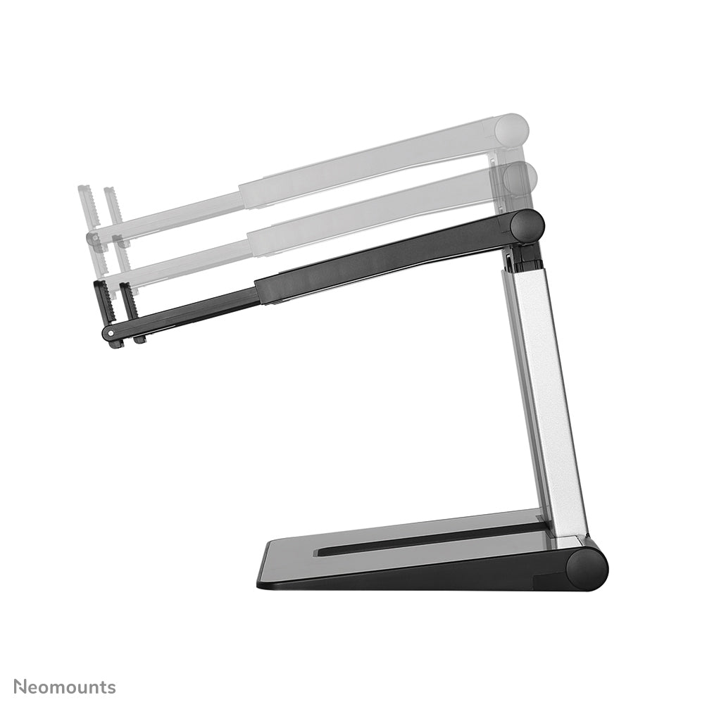 Neomounts Laptop-Ständer – bis 17", höhenverstellbar, faltbar – Silber