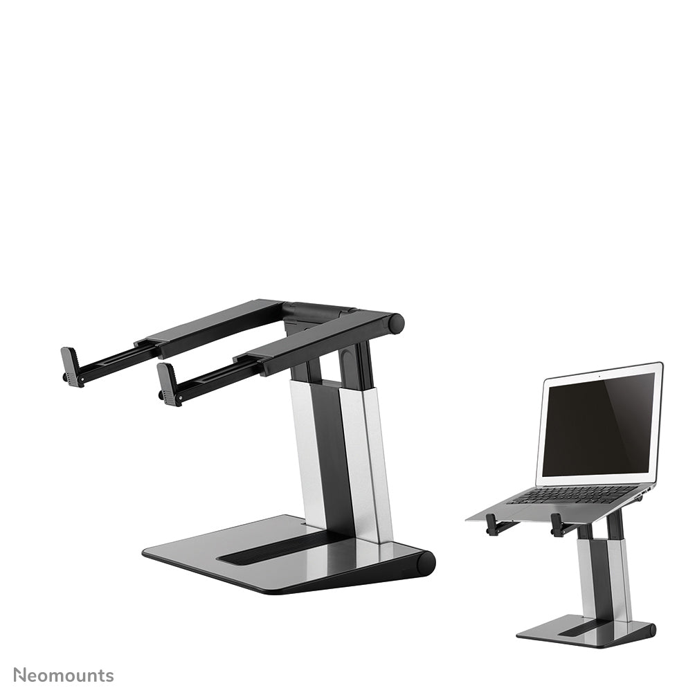 Neomounts Laptop-Ständer – bis 17", höhenverstellbar, faltbar – Silber