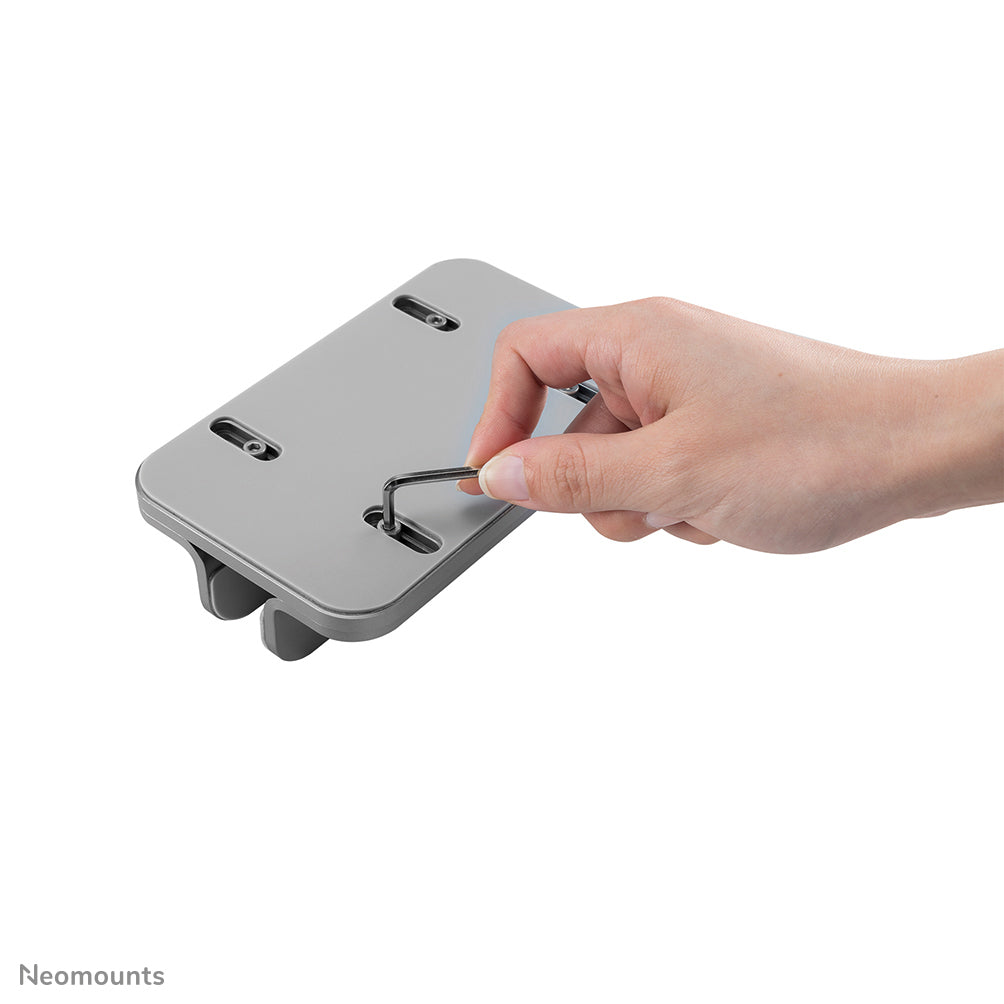 Neomounts Laptop-Ständer – für Laptops bis 17", 5 kg – Silber