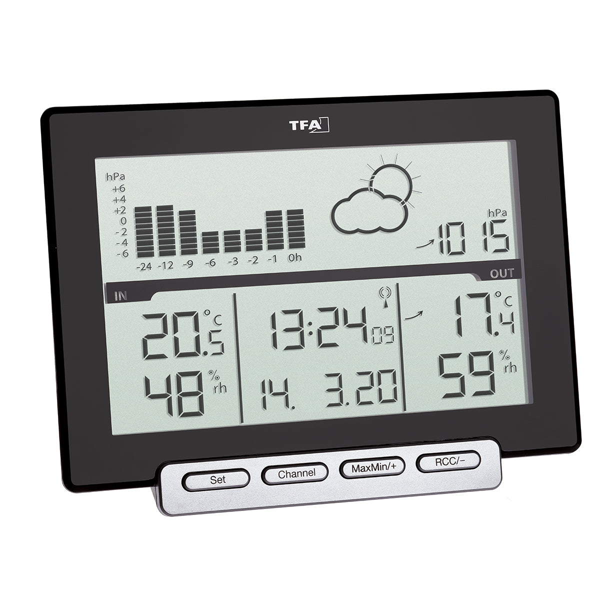 TFA-Dostmann METEO SENS Temperatur-/Feuchtesensor – Kabellos, −40–60 °C, 1–99 %, Innen/Aussen