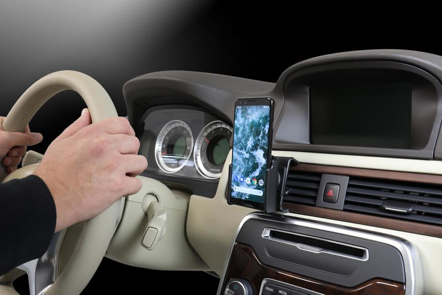Brodit Auto-Halterung, Schraubbefestigung, 360° drehbar, neigbar – für Google Pixel 3 – Schwarz, ABS/Acetal