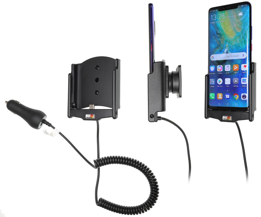 Brodit Aktive Halterung mit Zigarettenanzünder – Auto-Ladegerät – Lüftungsschlitz – für Huawei Mate 20 Pro