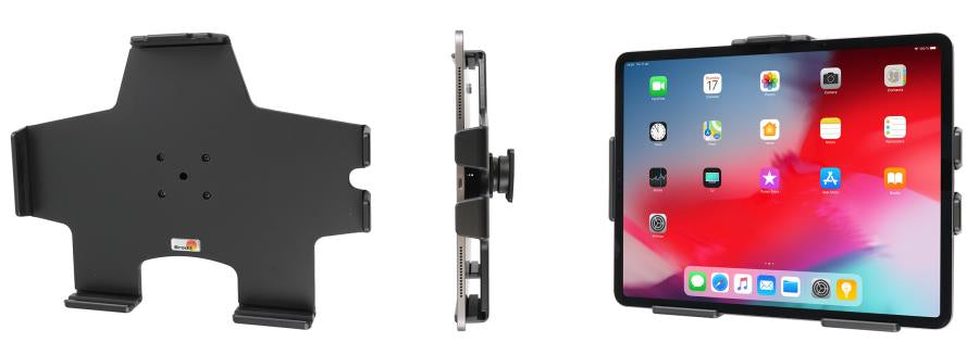 Brodit Fahrzeug-Dock für Apple iPad Pro 12,9" (3.–5. Gen.) – kippbar, Schraubbefestigung – Schwarz