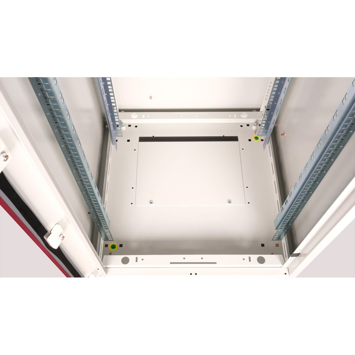 ROLINE Basic – 19" Netzwerkschrank 22U, IP20, abschliessbar, 600 × 600 × 1125 mm, lichtgrau, Stahl