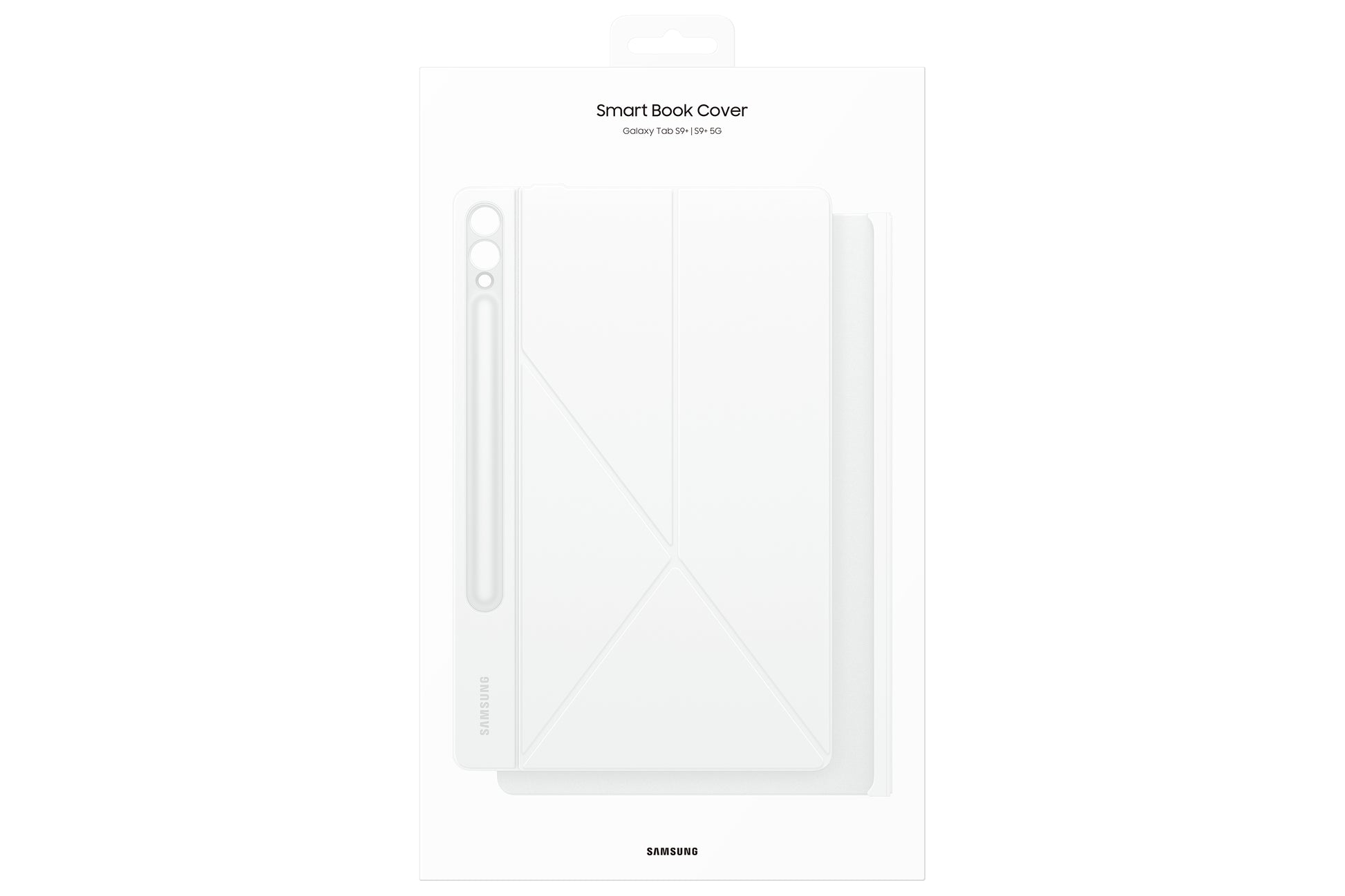 Samsung Smart Book Cover Notebook-Schutzhülle – für Galaxy Tab S9+, 12,4", Kunststoff, Weiss