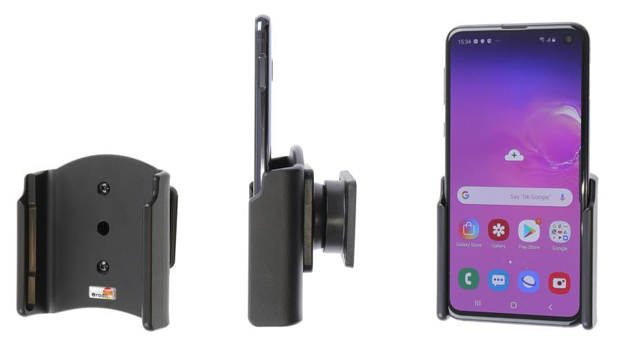 Brodit 711117 – Auto-Halterung – drehbar, neigbar – Schraubbefestigung – für Samsung Galaxy S10e – Schwarz