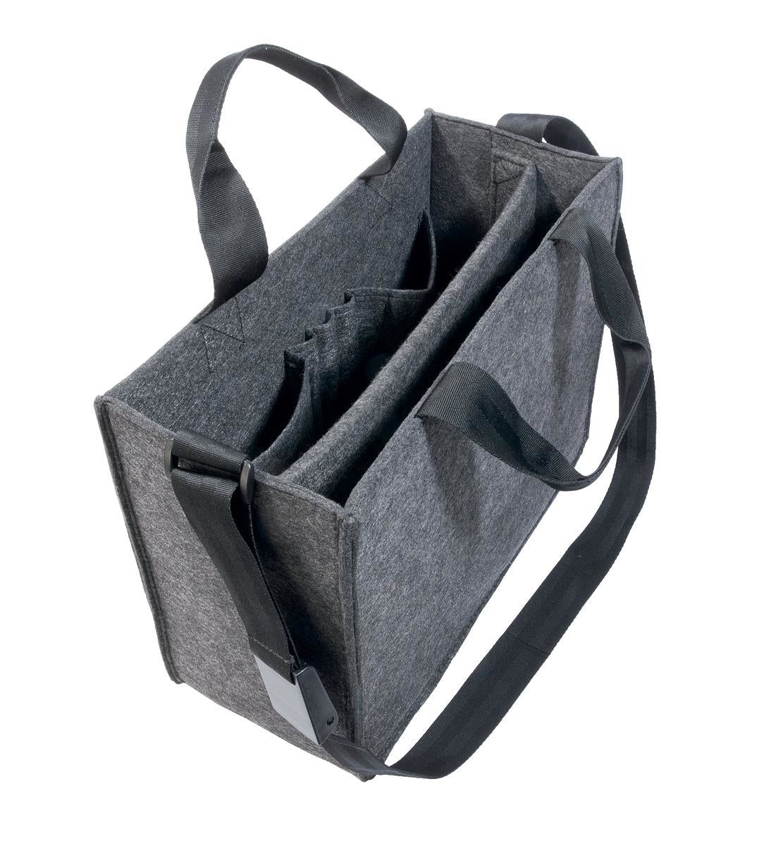 Sigel Desk-Sharing-Tasche – für Notebooks bis 14", Filz, Grau