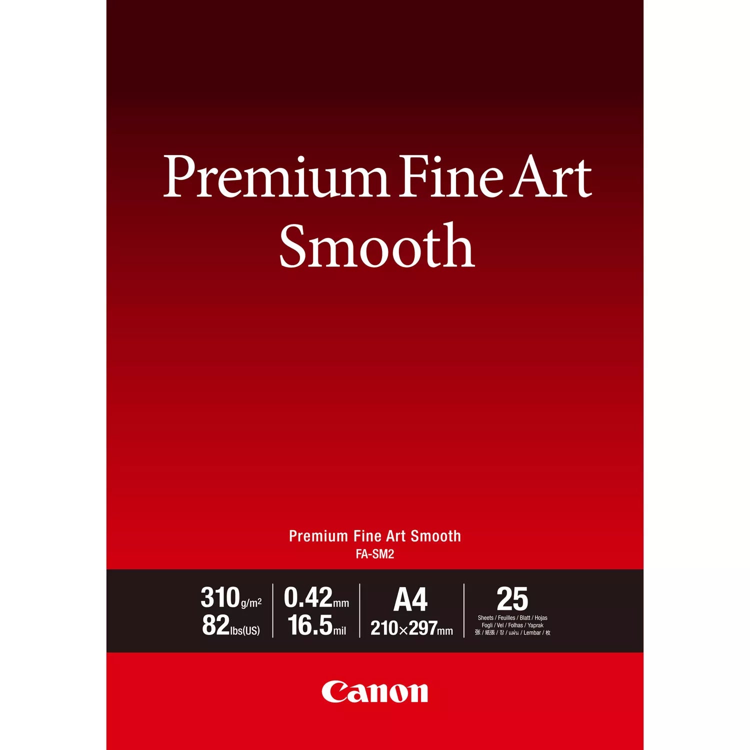 Canon FA-SM2A4 Fine Art Smooth – A4, 310 g/m², 25 Blatt