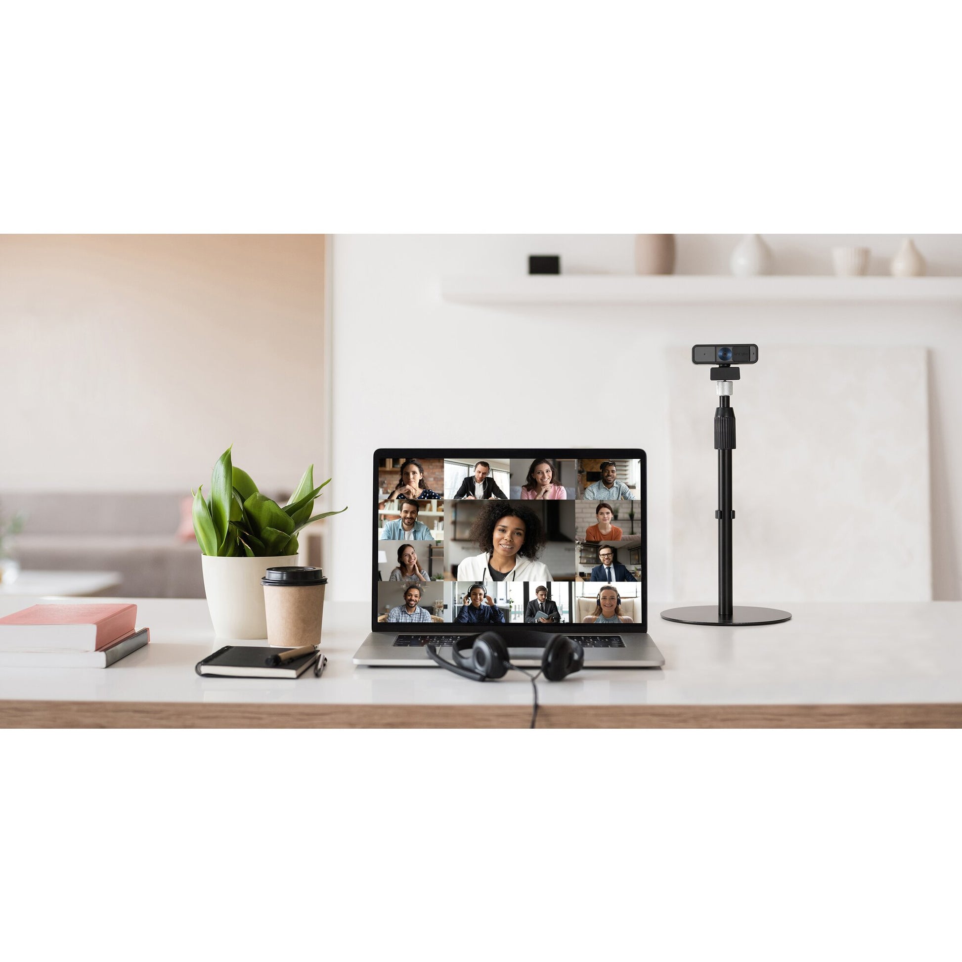 Kensington A1010 – Mikrofonstativ, Höhe 318–483 mm, für Mikrofone, Webcams und Beleuchtung, Schwarz