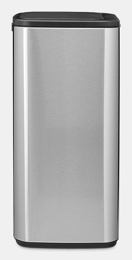 Brabantia Papierkorb – 30 l – Stahl, silber matt – B × H 280 × 650 mm