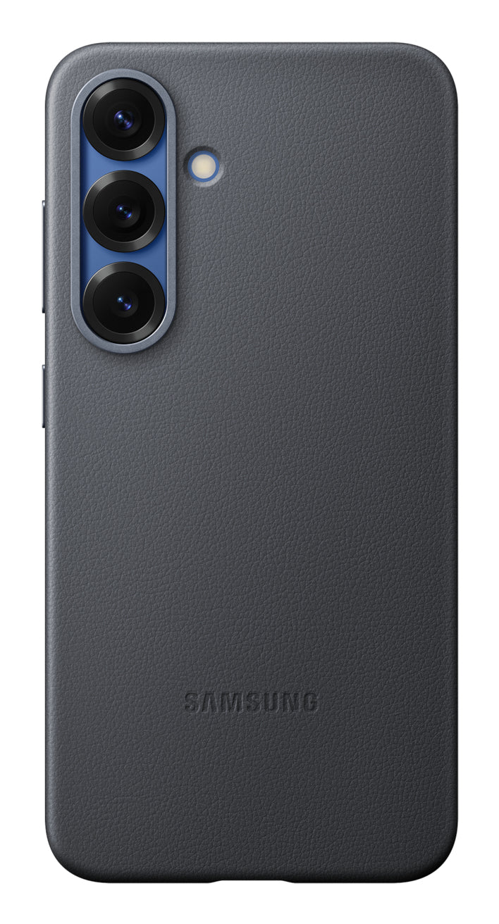Samsung Kindsuit Backcover – für Samsung Galaxy S25, Leder, schwarz, tropfsicher, kratzresistent