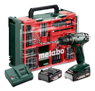 Metabo Bohrschrauber BS 18 – 18 V (CAS) – Schnellspannbohrfutter – 2×2,0 Ah & Ladegerät