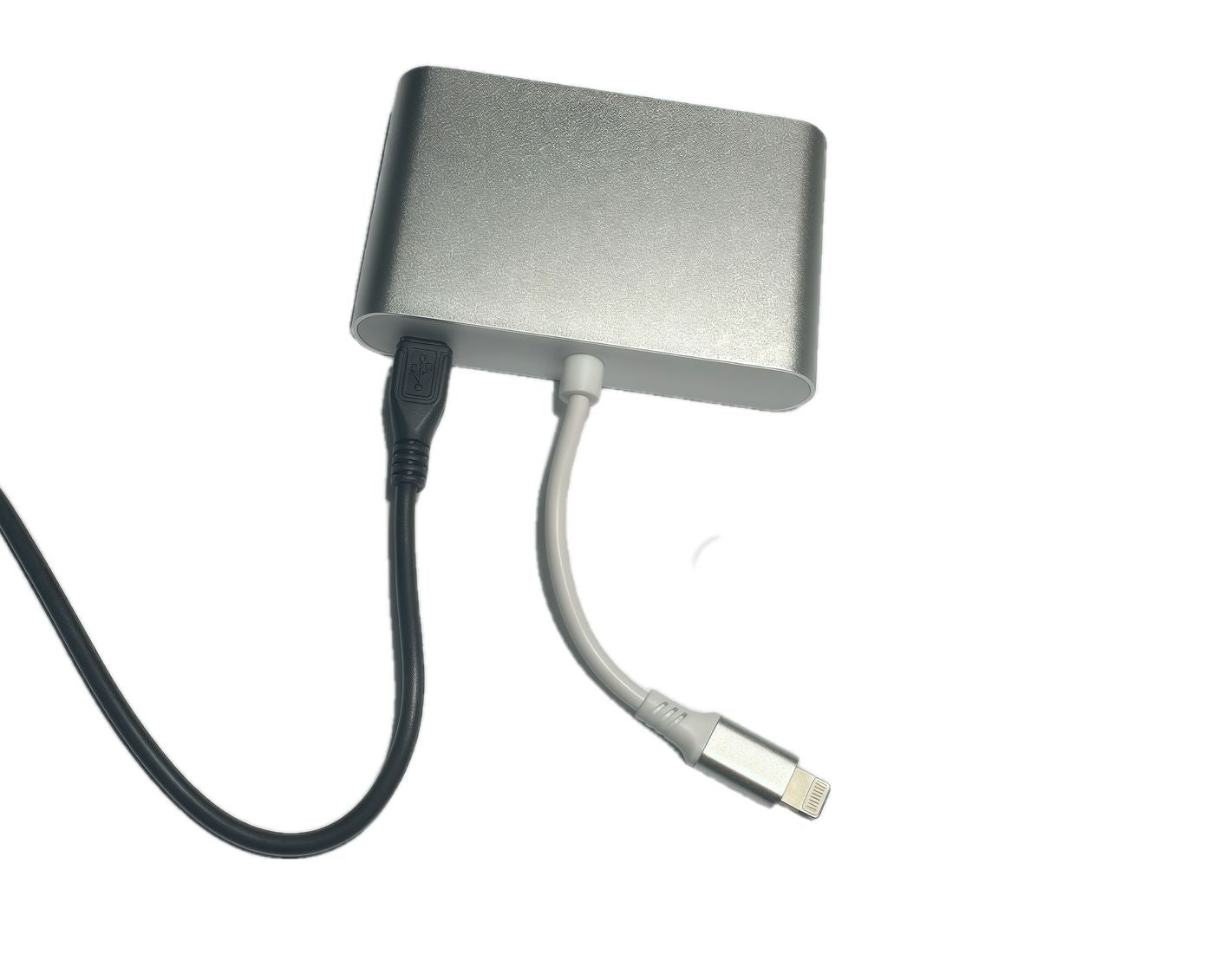 Microconnect LIGHT-HUB4 – Lightning-Hub – 3,5 mm, HDMI, VGA, 480 Mbit/s – für iPhone/iPad – 0,1 m – Silber