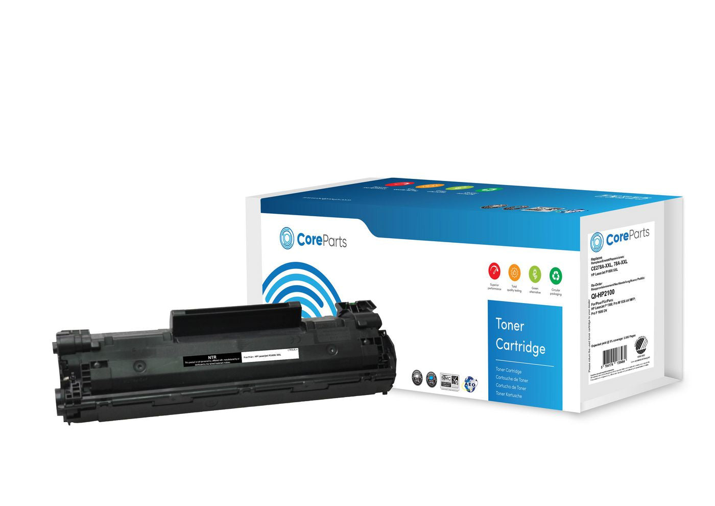 CoreParts CE278X Schwarz Toner – Kompatibel XL – 3'500 Seiten – für HP LaserJet P1606