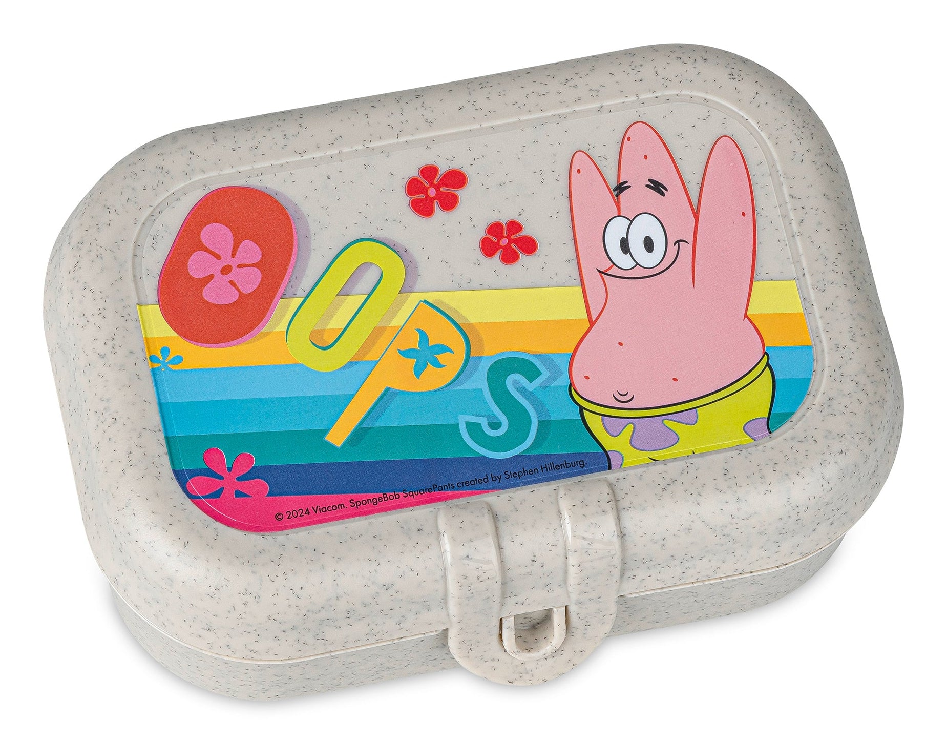 koziol PATRICK – Lunchbox, Biokunststoff, beige, SpongeBob, 3er Set