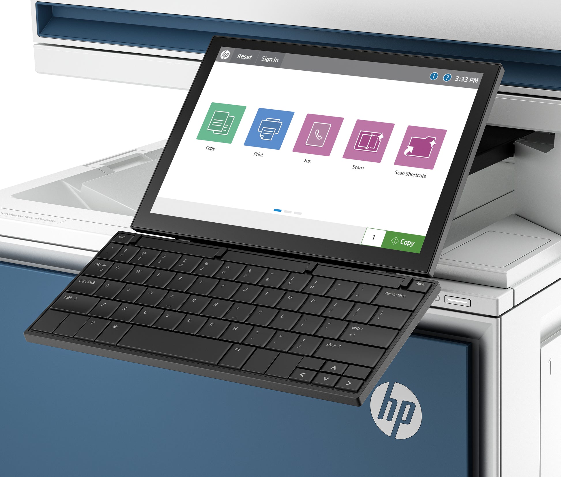 HP COLOR LASERJET ENTPR FLOW MFP 5800ZF – Farbiges Laser-MFP