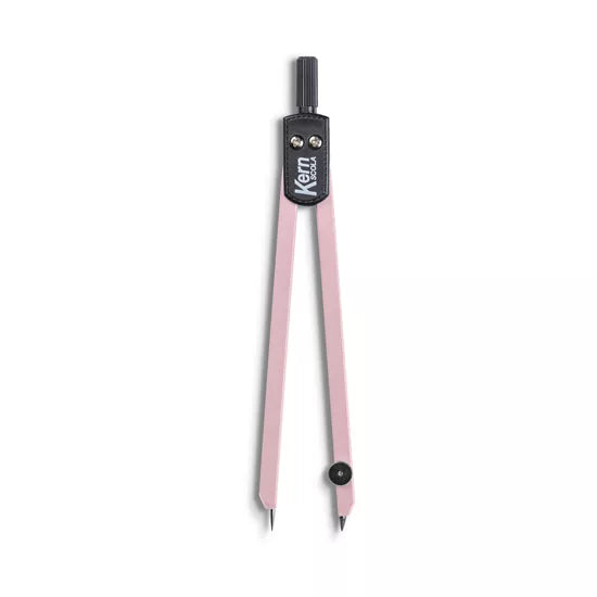 KERN Scola Pastell Zirkel – Länge 135 mm, max. Kreis-Ø 30 cm, inkl. Minendose, rosa