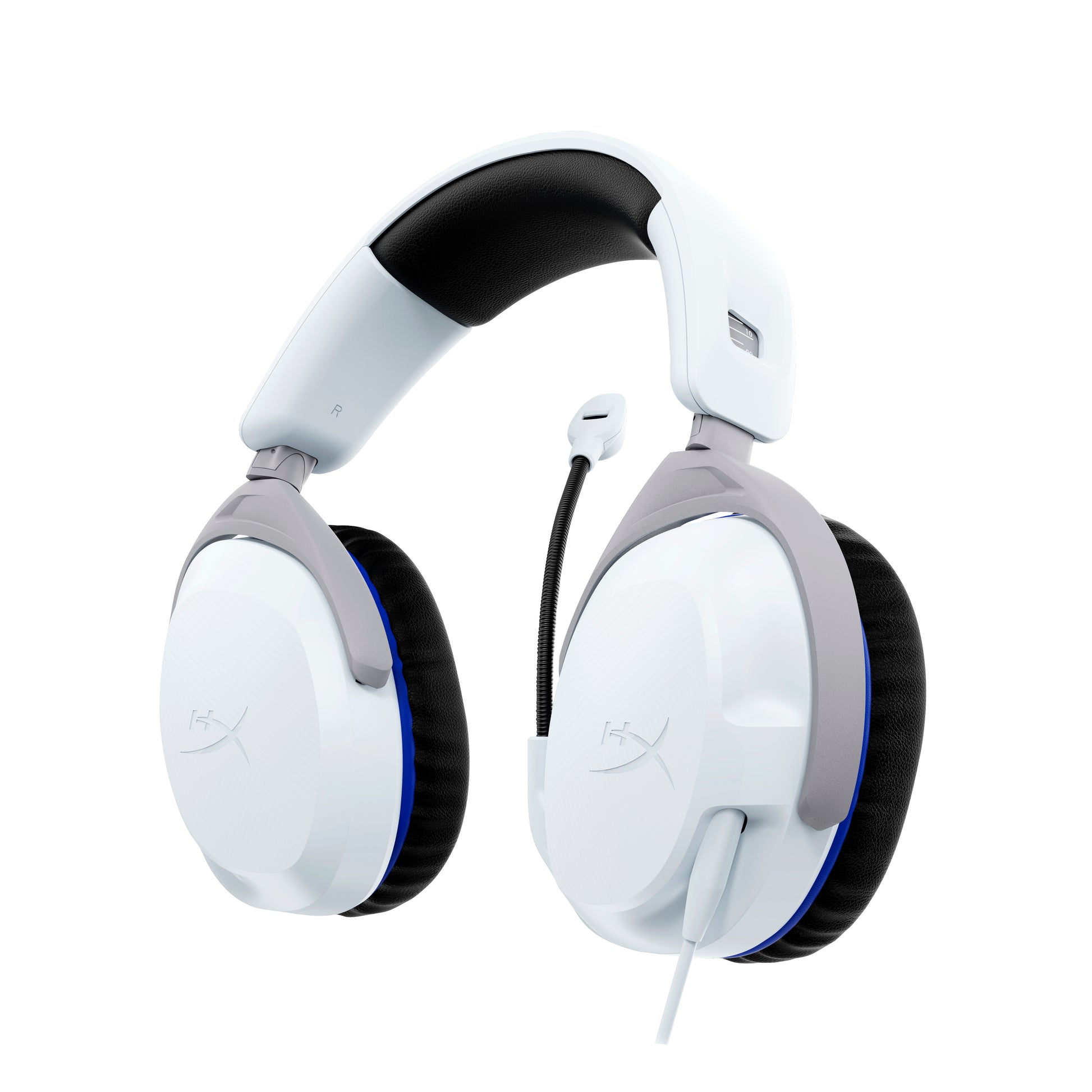 HyperX Cloud Stinger 2 PS Gaming-Headset – Over-Ear, Stereo, Kabelgebunden, 3,5 mm Klinke, für PlayStation 5, Weiss