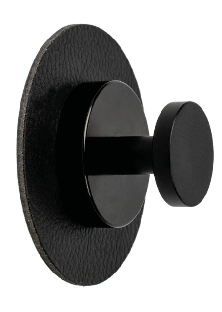 Silwy Magnet-Haken SPOT Haken – Metall – Schwarz – Ø 80 × H 80 mm
