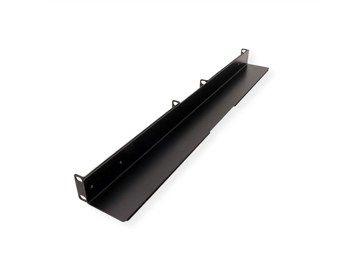 VALUE Gleitschiene 19", Tragkraft 90 kg, 120 × 630 × 70 mm, Schwarz