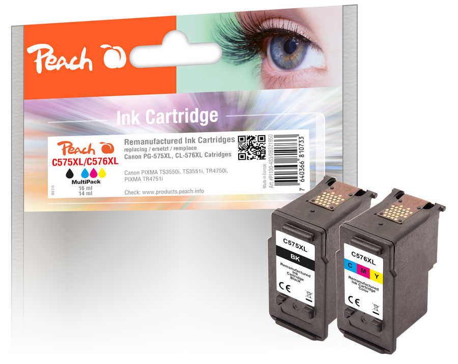 Peach PG-575XL / CL-576XL – Rainbow Kit