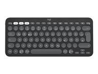 Logitech Pebble Keys 2 K380s – Tastatur, kabellos (Bluetooth), DE-Layout (DE), Multi-Device, Rosa