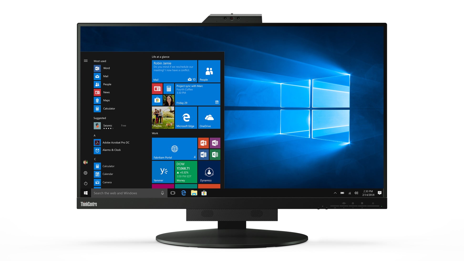 Lenovo ThinkVision – Monitor, 27", IPS, 350 cd/m², HDMI, DisplayPort