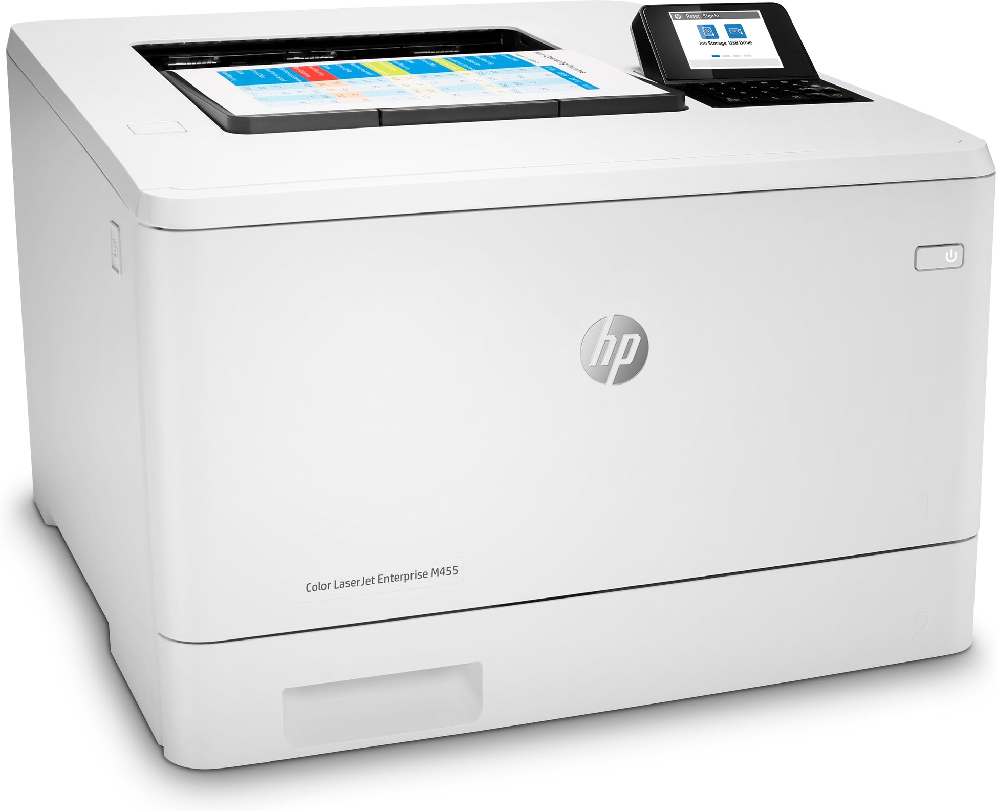 HP Color LaserJet Enterprise M455dn – A4, Farbe, Duplex, 27 S./Min., 600 × 600 dpi, WLAN/LAN/USB