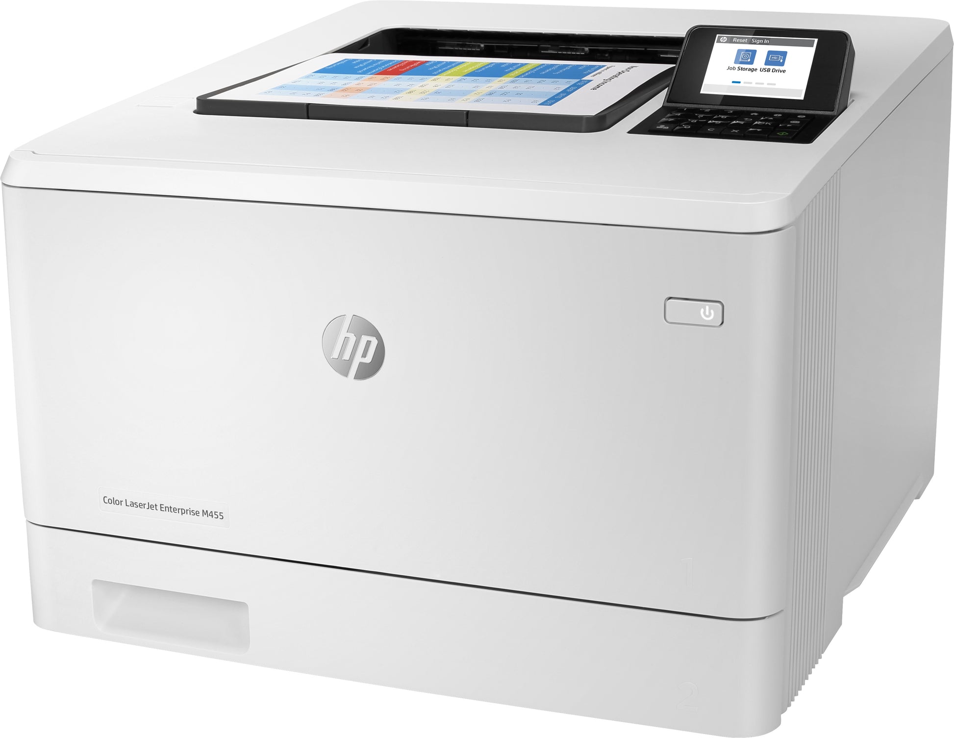 HP Color LaserJet Enterprise M455dn – A4, Farbe, Duplex, 27 S./Min., 600 × 600 dpi, WLAN/LAN/USB
