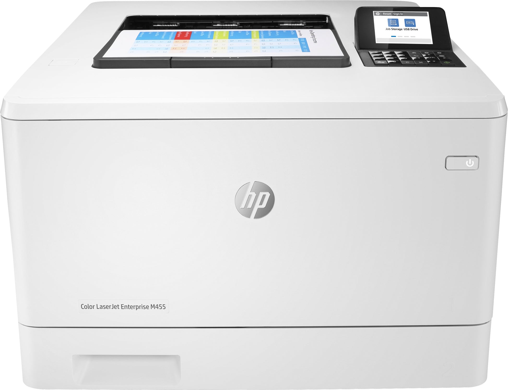 HP Color LaserJet Enterprise M455dn – A4, Farbe, Duplex, 27 S./Min., 600 × 600 dpi, WLAN/LAN/USB