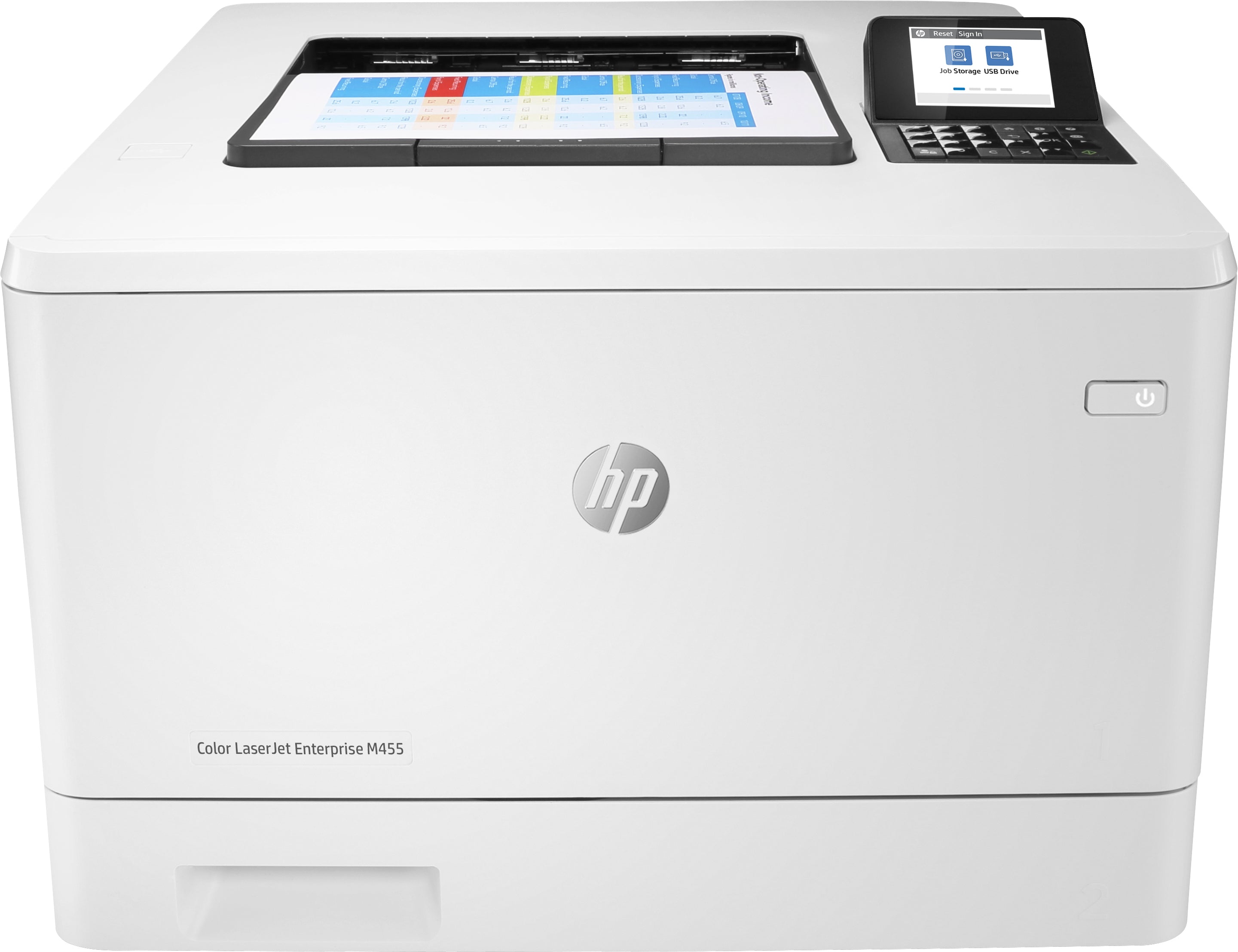 HP Color LaserJet Enterprise M455dn – A4, Farbe, Duplex, 27 S./Min., 600 × 600 dpi, WLAN/LAN/USB