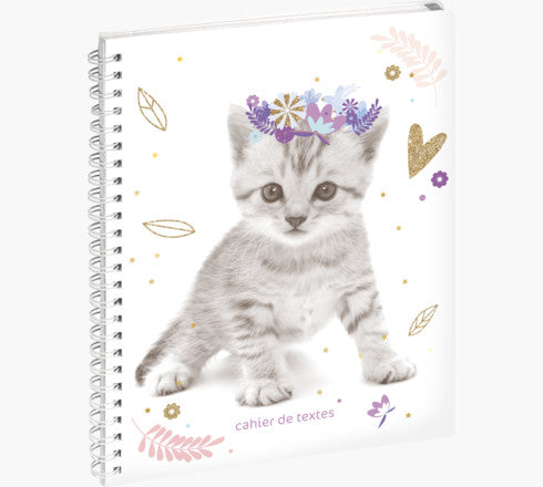 Exacompta Lovely – Schulagenda ohne Jahr, 17,0 × 22,0 cm, Spiralbindung, Französisch
