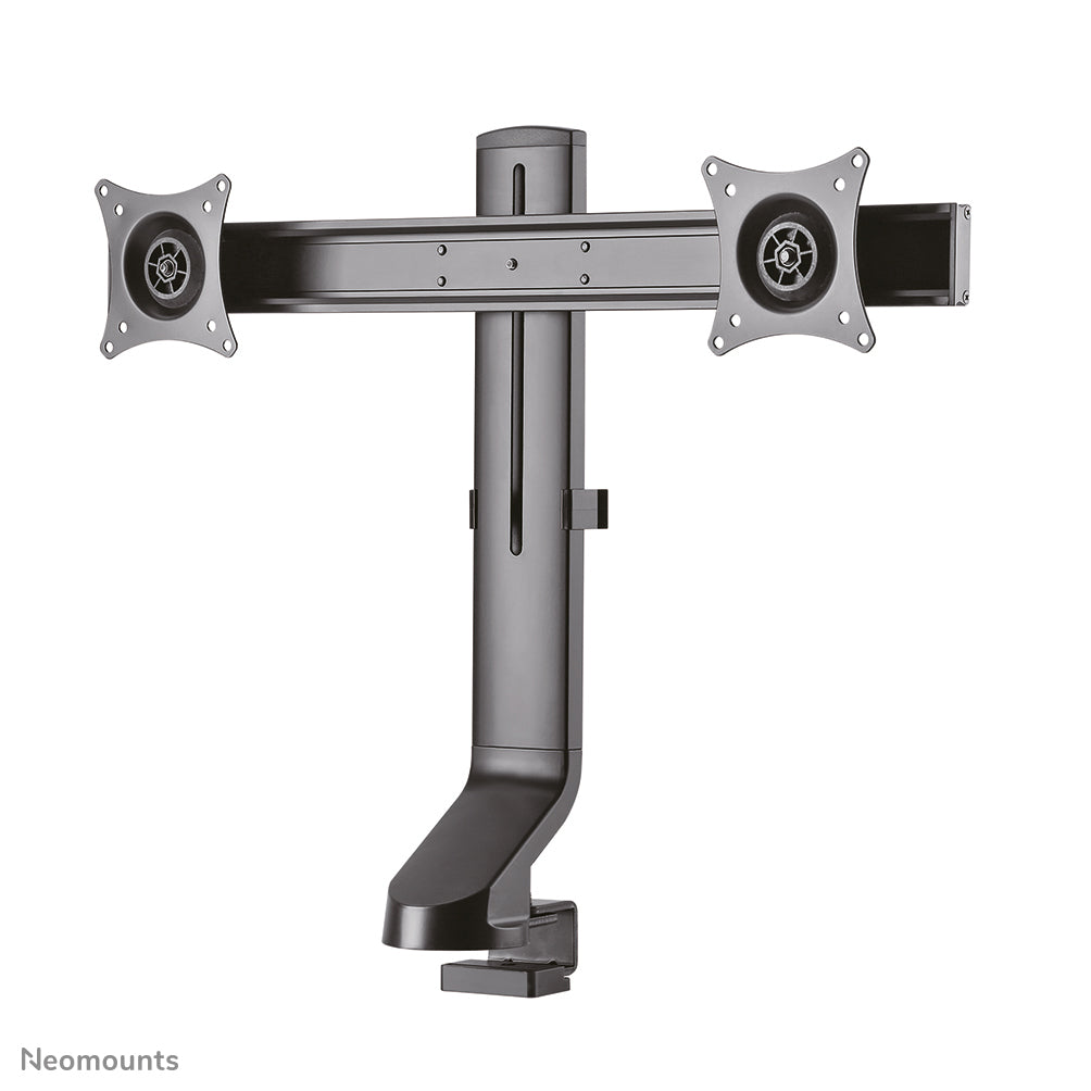 Neomounts Tischhalterung, Dual, Tischklemme, bis 27", 7 kg, neigen/schwenken/drehen, schwarz