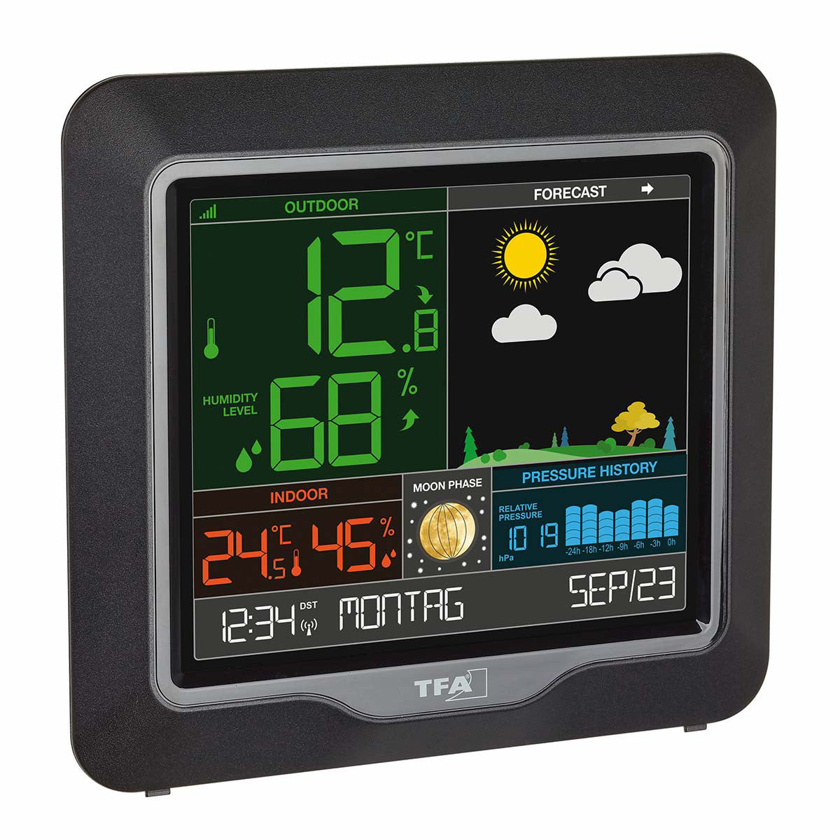 TFA-Dostmann SEASON Temperatur-/Feuchtesensor – 433 MHz, −40–60 °C, 10–99 %, Innen/Aussen
