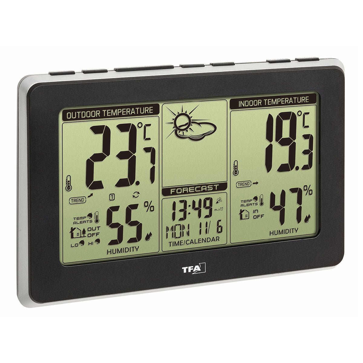 TFA-Dostmann MONDO Temperatur-/Feuchtesensor – Kabellos, −40–70 °C, 20–95 %, Innen/Aussen
