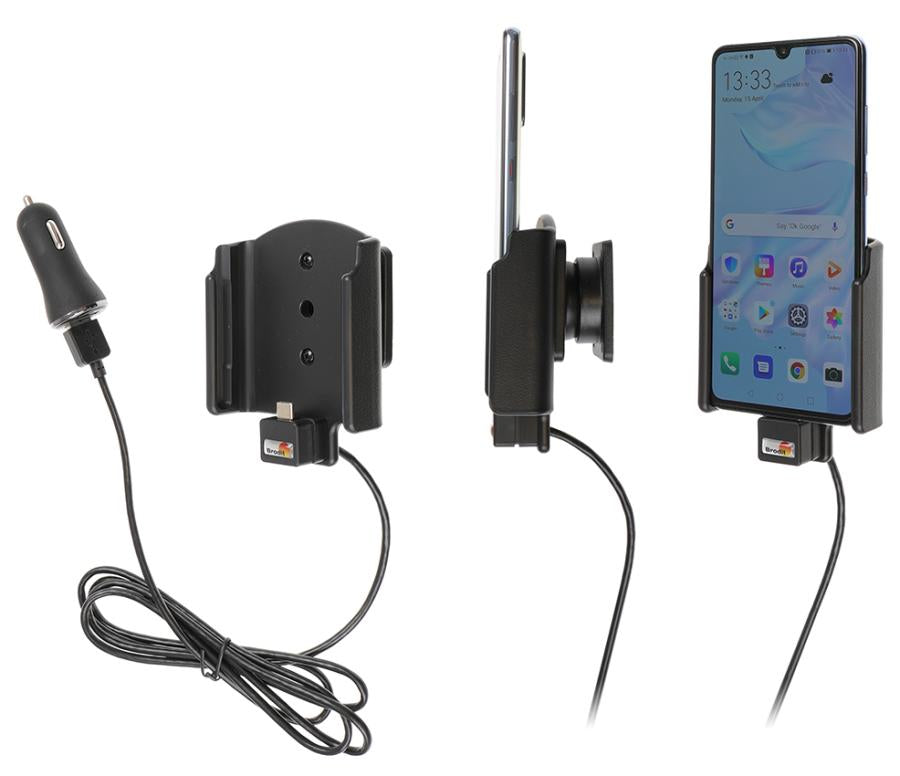 Brodit Active Holder Kfz-Ladehalterung – Lüftungsschlitz, Zigarettenanzünder – für Huawei P30 – Schwarz