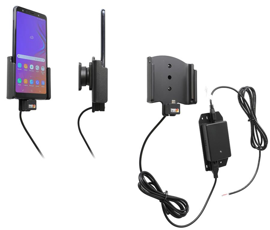 Brodit 713098 Kfz-Ladehalterung – Lüftungsschlitz – für Samsung Galaxy A7 (2018) – Schwarz