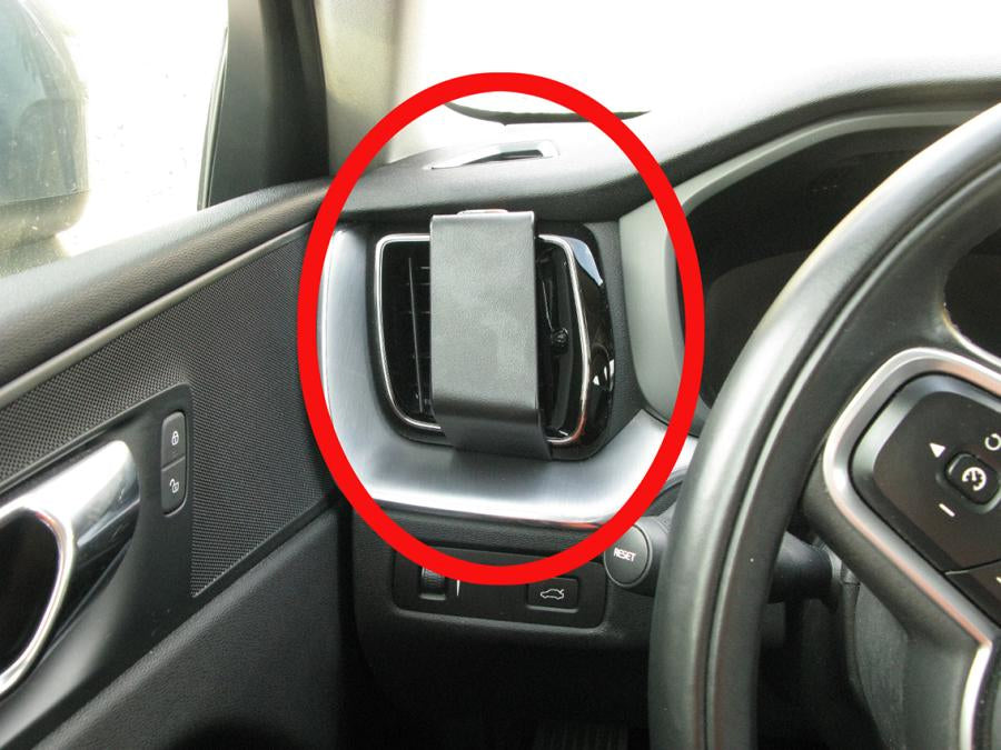 Brodit Fahrzeug-Dock für Smartphones, Handhelds, Navigatoren, Tablets – Autolüftungsmontage – Schwarz