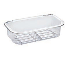 Diaqua Seifenschale – Kunststoff, 18,5×10,5×4,5 cm, Transparent (rechteckig)
