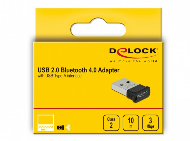 DeLOCK 61004 – USB-Bluetooth-Adapter, Bluetooth 4.0, USB 2.0