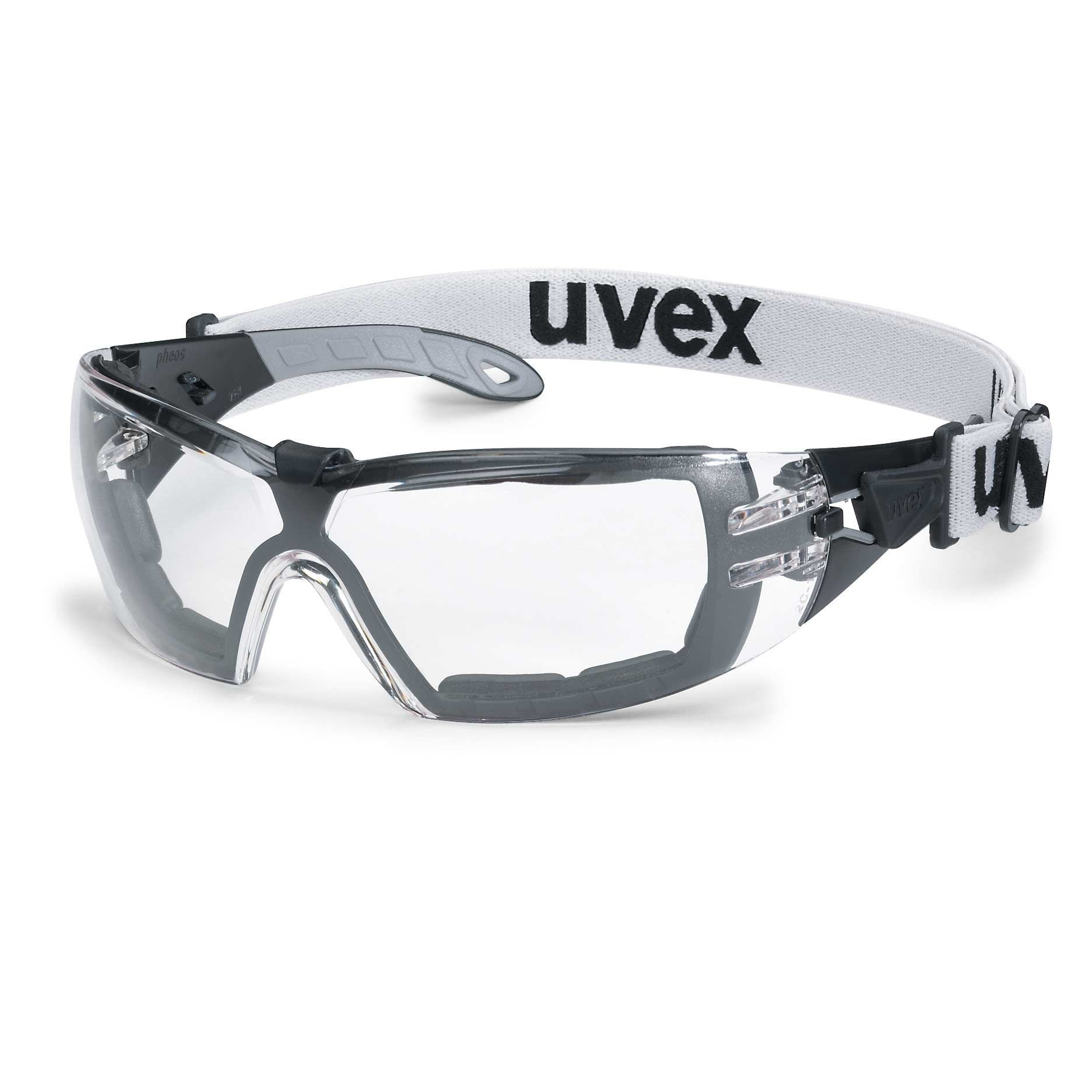 Uvex Schutzbrille Pheos Guard 9192 – Klar, Beschlagfrei, Kratzfest, UV-Schutz