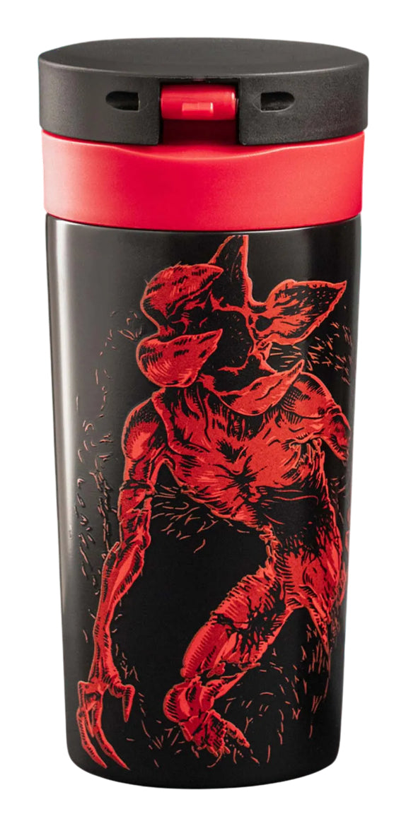 Bialetti Thermobecher 380 ml – doppelwandig, Edelstahl, Schwarz/Rot