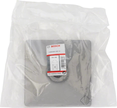 Bosch Professional – Stampfplatte mit Drehhammer, 150 mm × 150 mm, grau