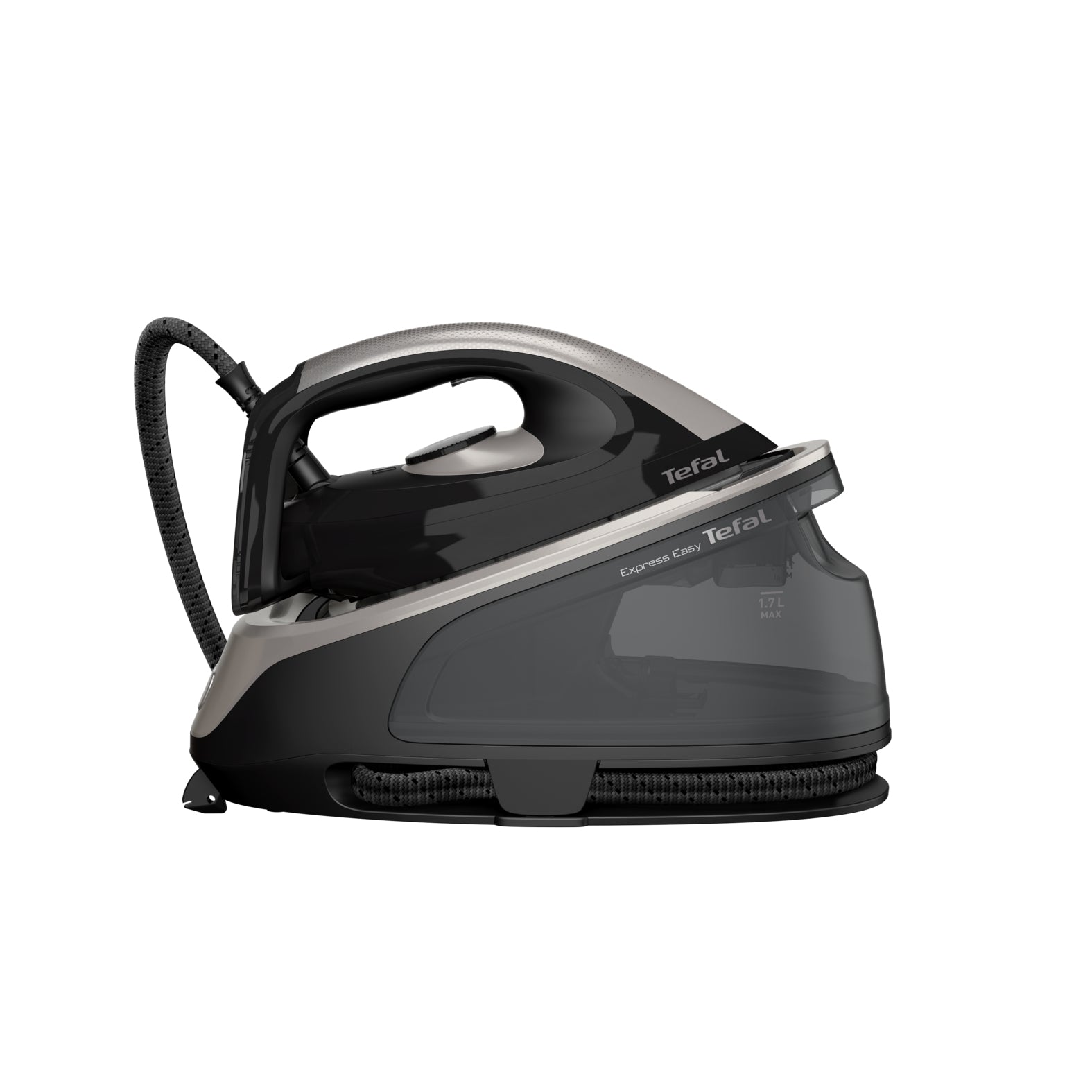 Tefal Dampfbügelstation Express Easy – 1,7 l Wassertank, 2200 W, 6 bar, schwarz/grau