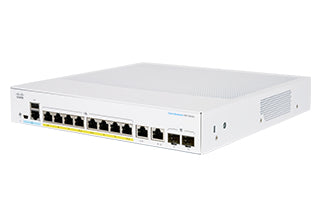 Cisco CBS350-8FP-2G – Managed Switch – 8×GbE, 2×SFP, L2+/L3, PoE, 19" Rack